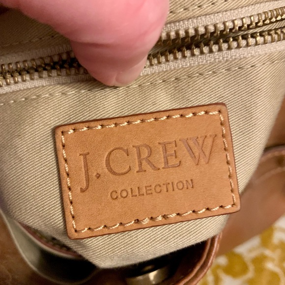 J. Crew Brown/Camel Leather Campo Bag - Picture 7 of 16